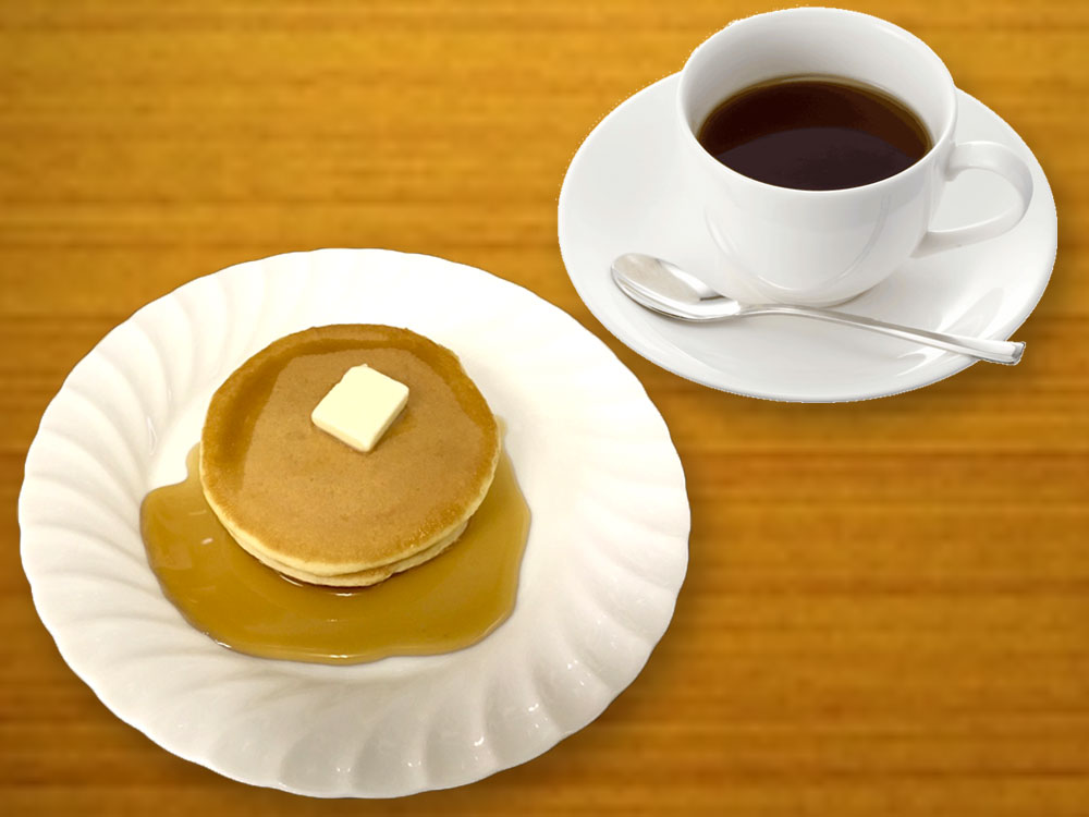 ホットケーキセット(コーヒーor紅茶付き)